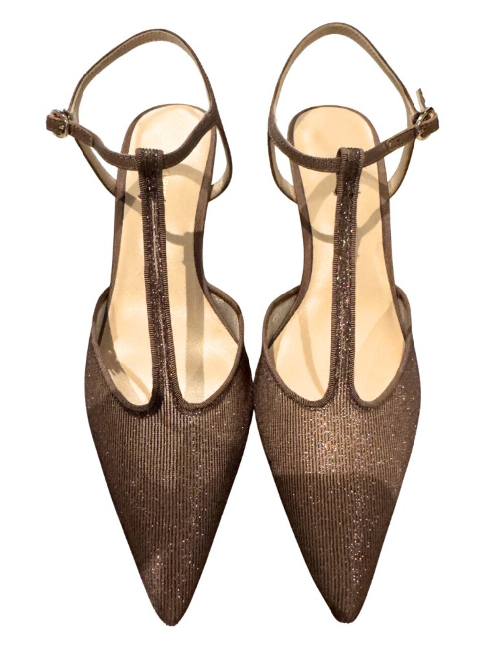 Tuckernuck Shoes Mauve Metallic Mesh Margot Heels in Size 9 - Picture 4 of 4